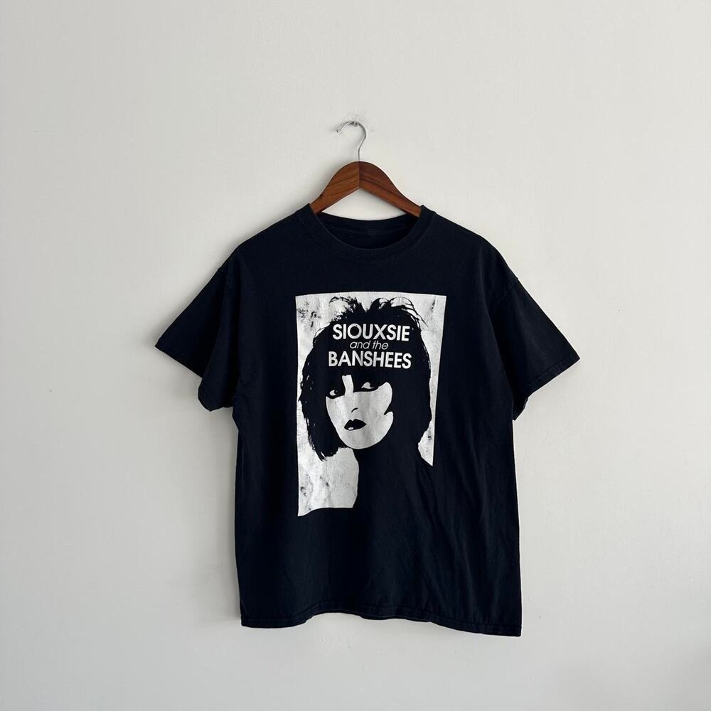Vintage y2k Siouxsie and the Banshees Rock Band black Tee